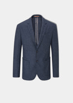 Richmond Men's Knitted Blazer In Navy