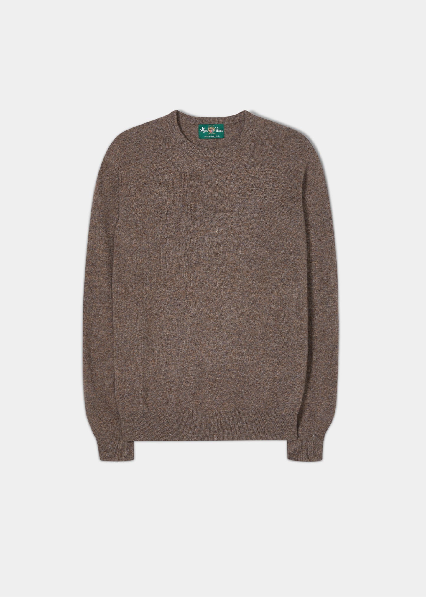 Geelong Crew Neck Jumper In Mahogany