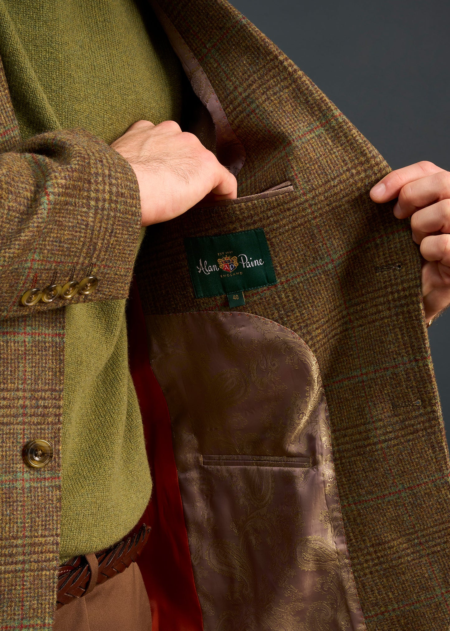 Mens-Tweed-Green-Blazer