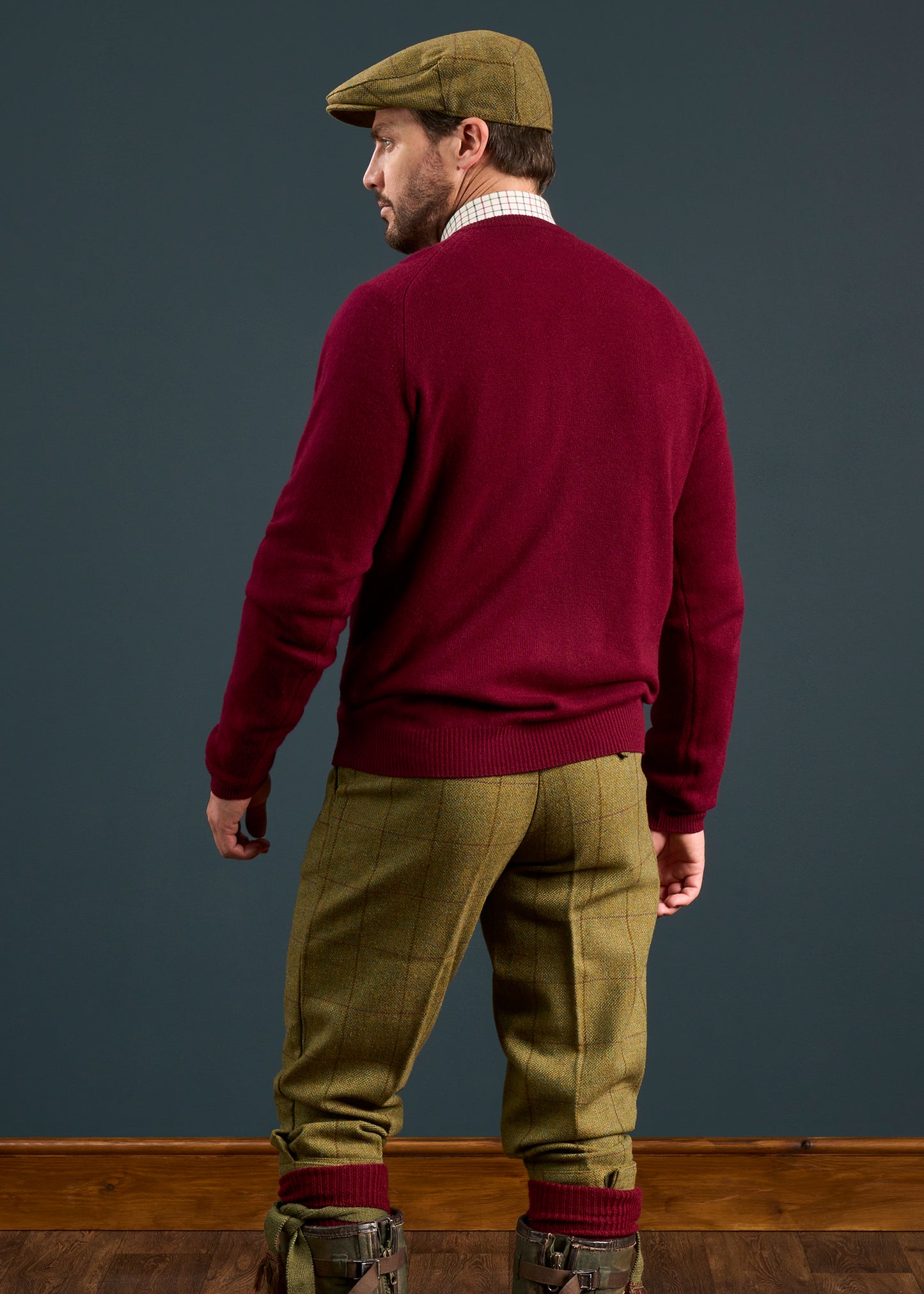Rutland Men's Tweed Shooting Breeks In Lichen