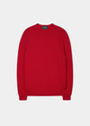 Leysmill Cotton Cashmere Jumper In Rosso