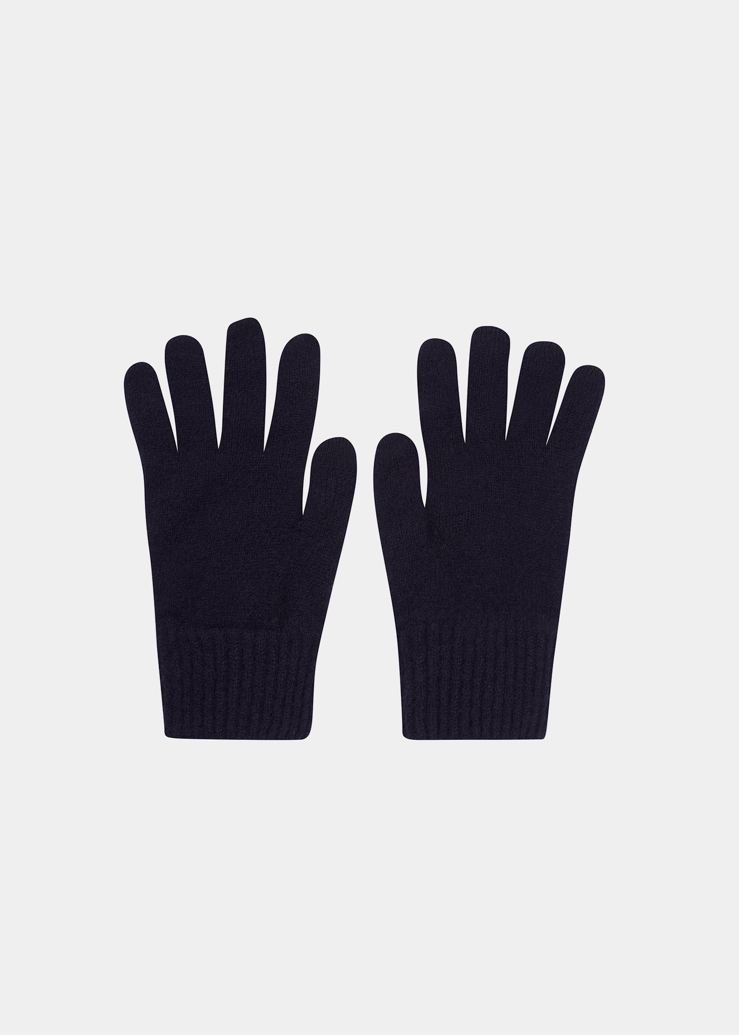 Tideswell Men's Knitted Wool Gloves In Navy