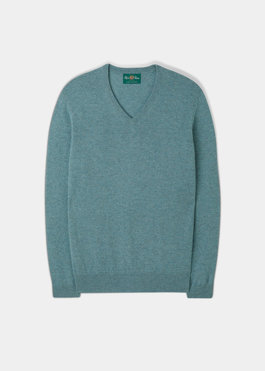 Haddington Cashmere Jumper in Caspian