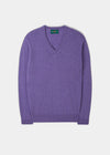 Haddington Cashmere Jumper in Heliotrope