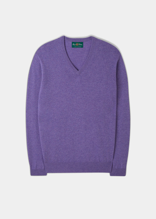 Haddington Cashmere Jumper in Heliotrope