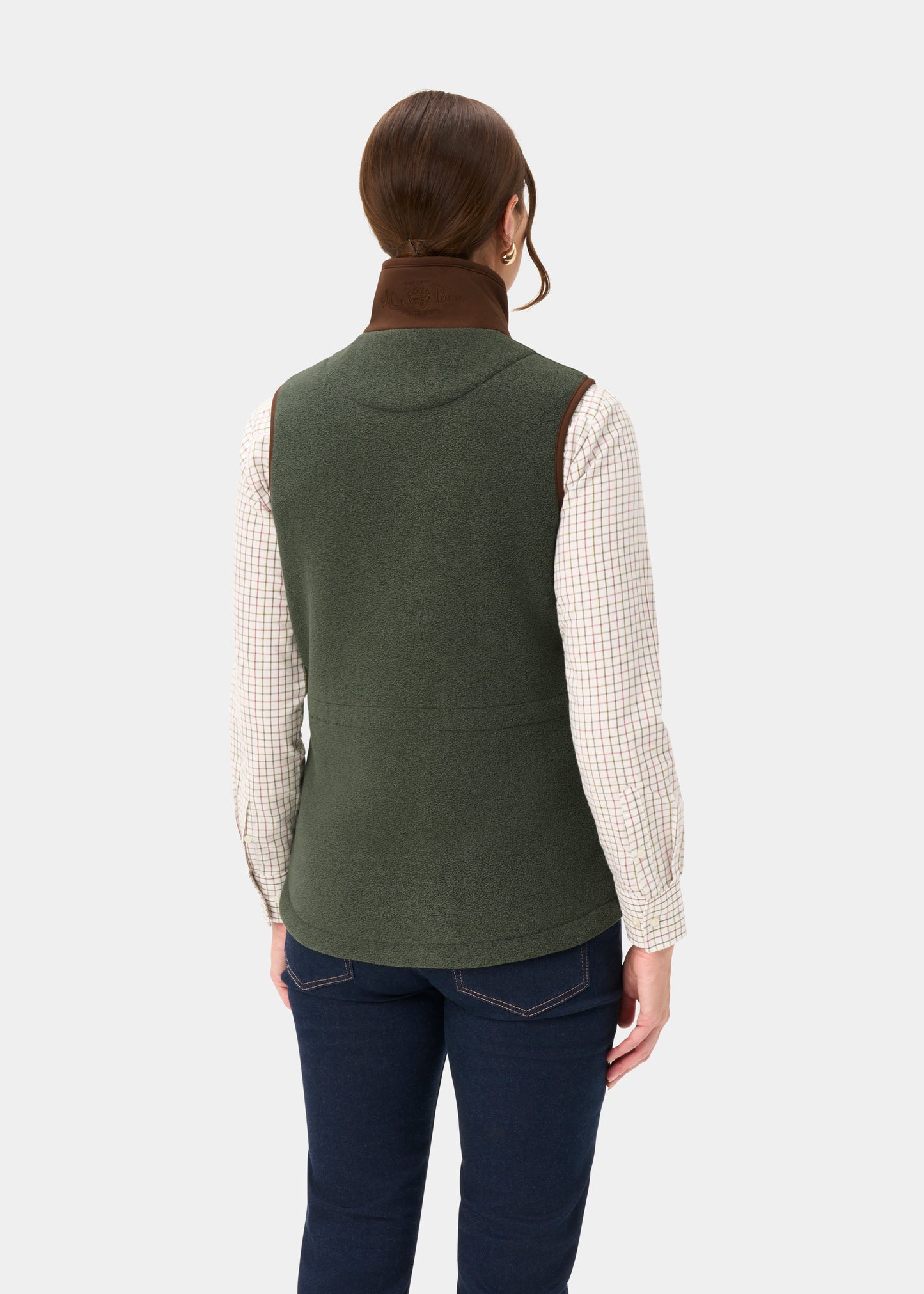 Aylsham Ladies Fleece Gilet In Cedar Green - Regular Fit