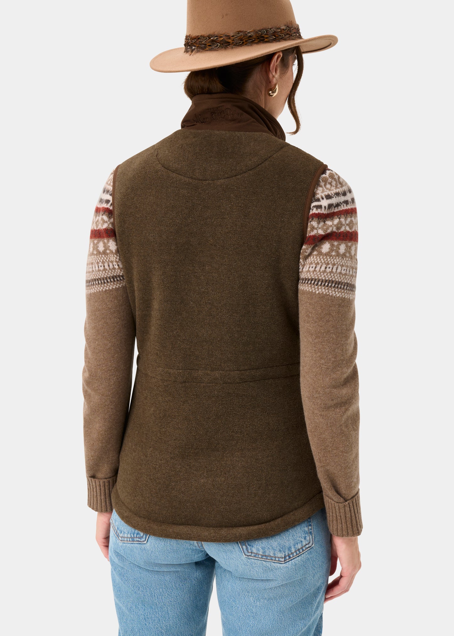 Aylsham Ladies Fleece Gilet In Pecan - Regular Fit