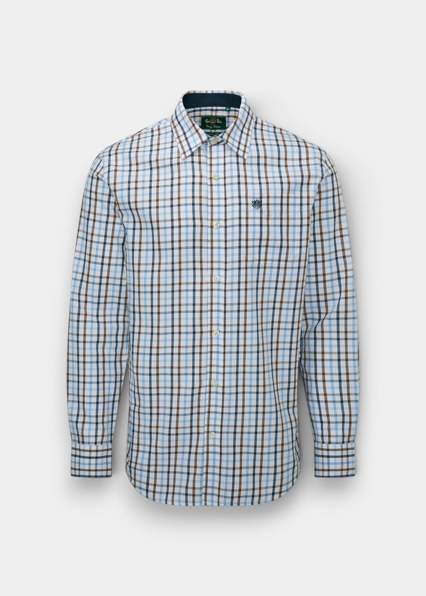 Aylesbury Men's Blue Check Shirt - Regular Fit