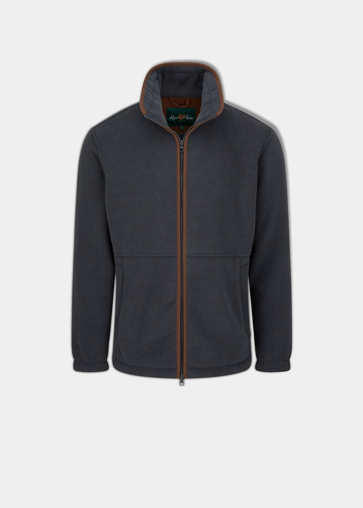 Aylsham Men's Fleece Jacket In Gunmetal - Regular Fit