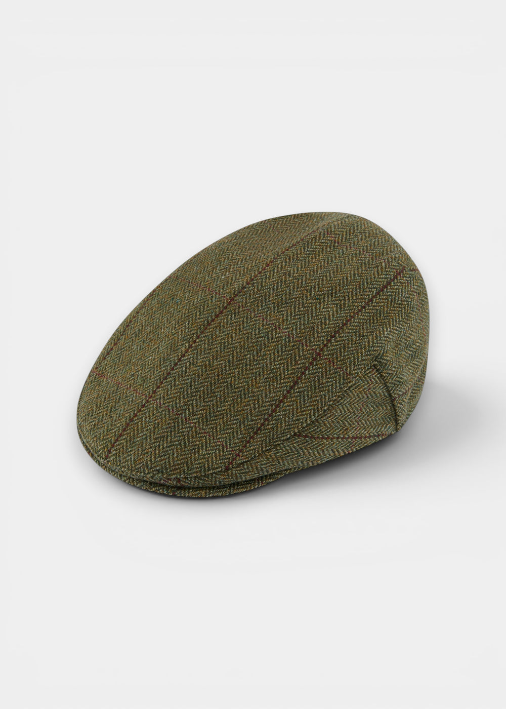 Rutland Men's Tweed Waterproof Flat Cap in Oakley  -  Regular Fit