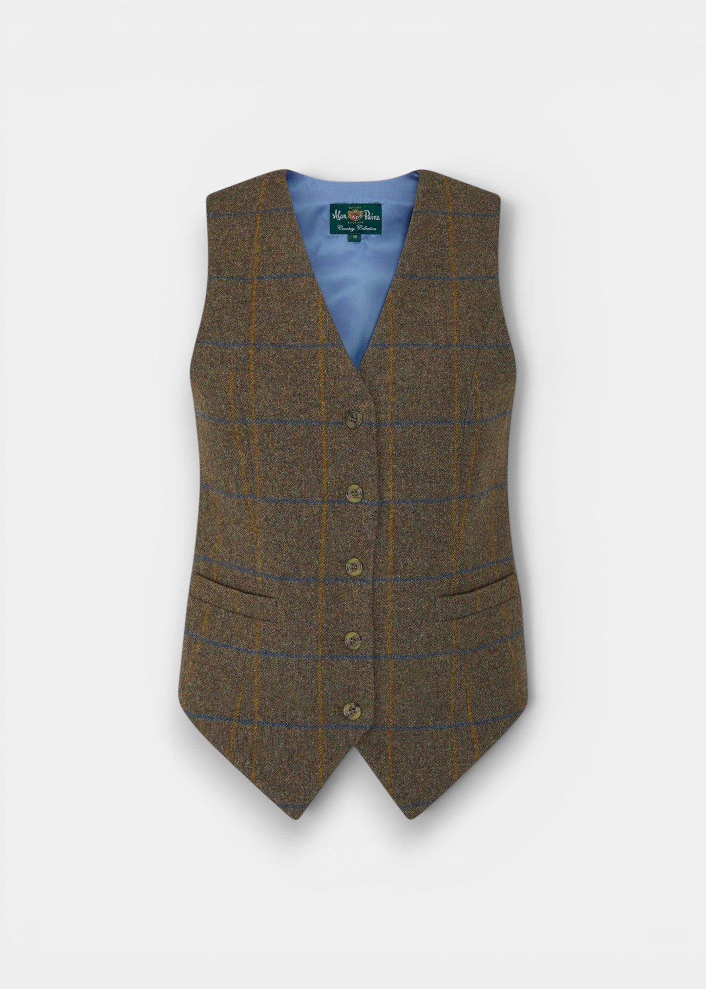 Surrey Ladies Tweed Water Repellant Waistcoat in Seabrook  -  Regular Fit
