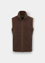 Aylsham Children's Fleece Waistcoat In Bark