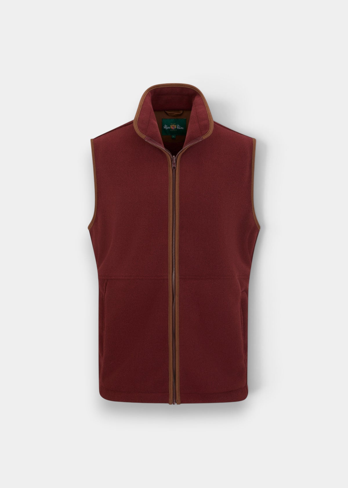 Aylsham Children's Fleece Waistcoat In Bordeaux