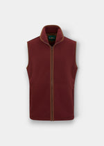 Aylsham Children's Fleece Waistcoat In Bordeaux