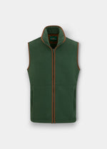 Aylsham Children's Fleece Waistcoat In Evergreen