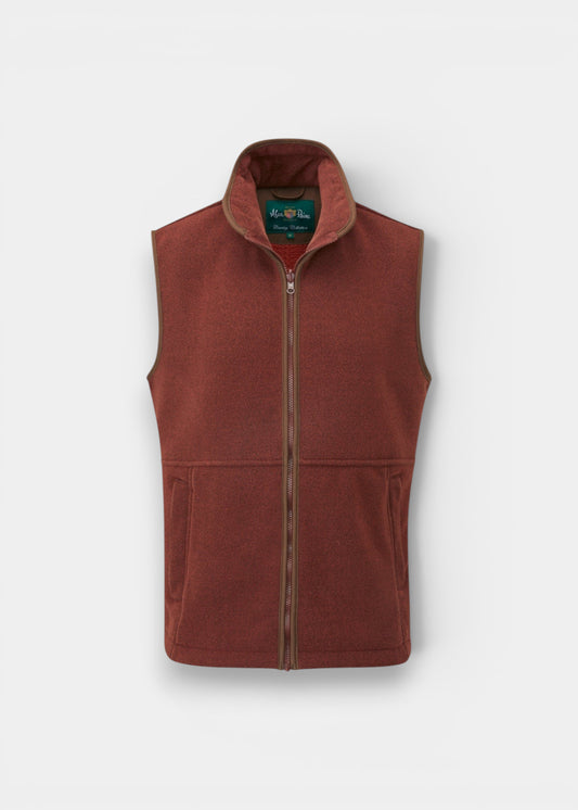 Aylsham Children's Fleece Waistcoat In Rust