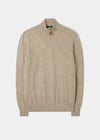 Cairns Geelong Wool 1/4 Zip Jumper in Irish Cream