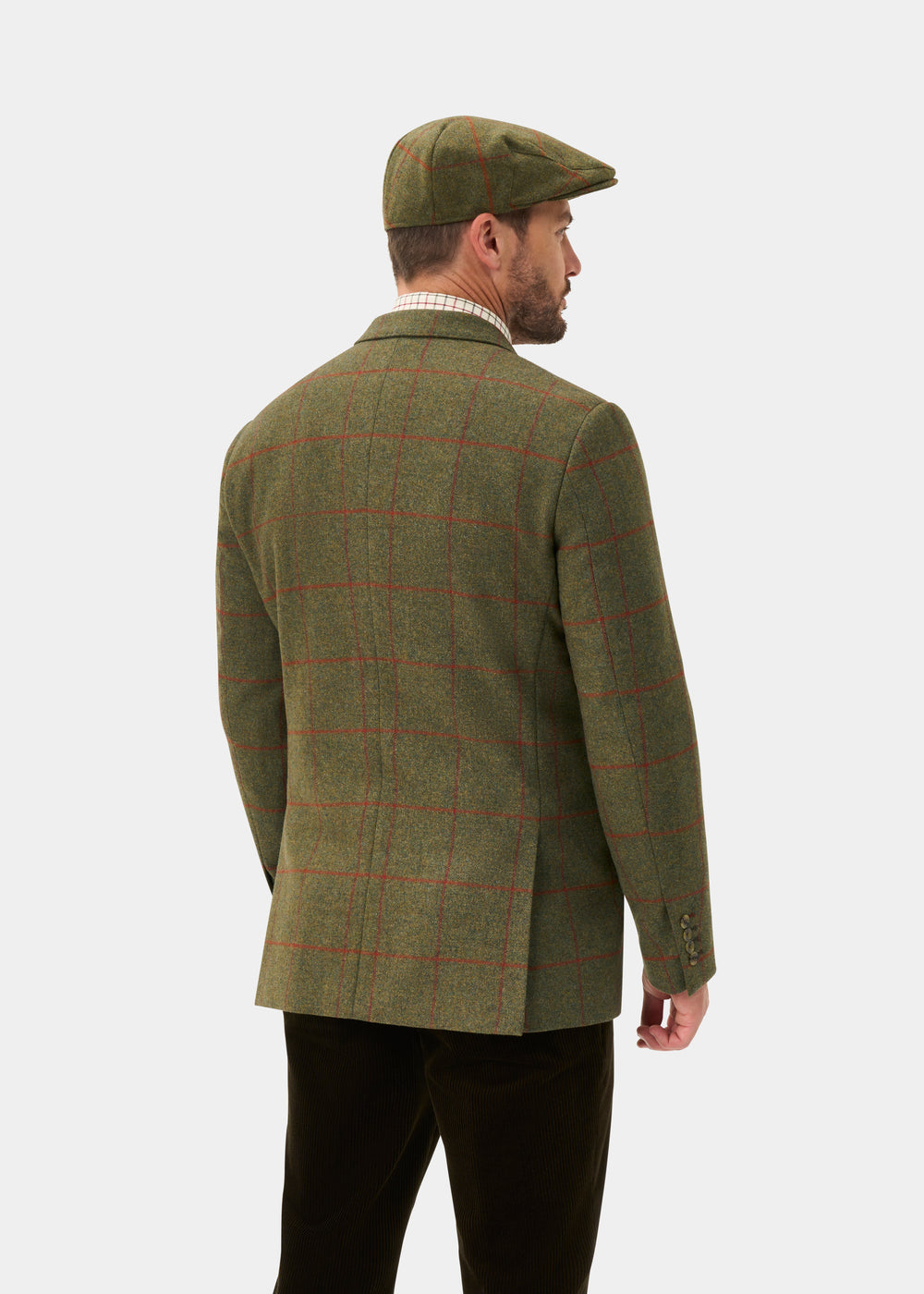 Combrook Men's Tweed Water Repellent Sports Blazer in Reed  -  Regular Fit