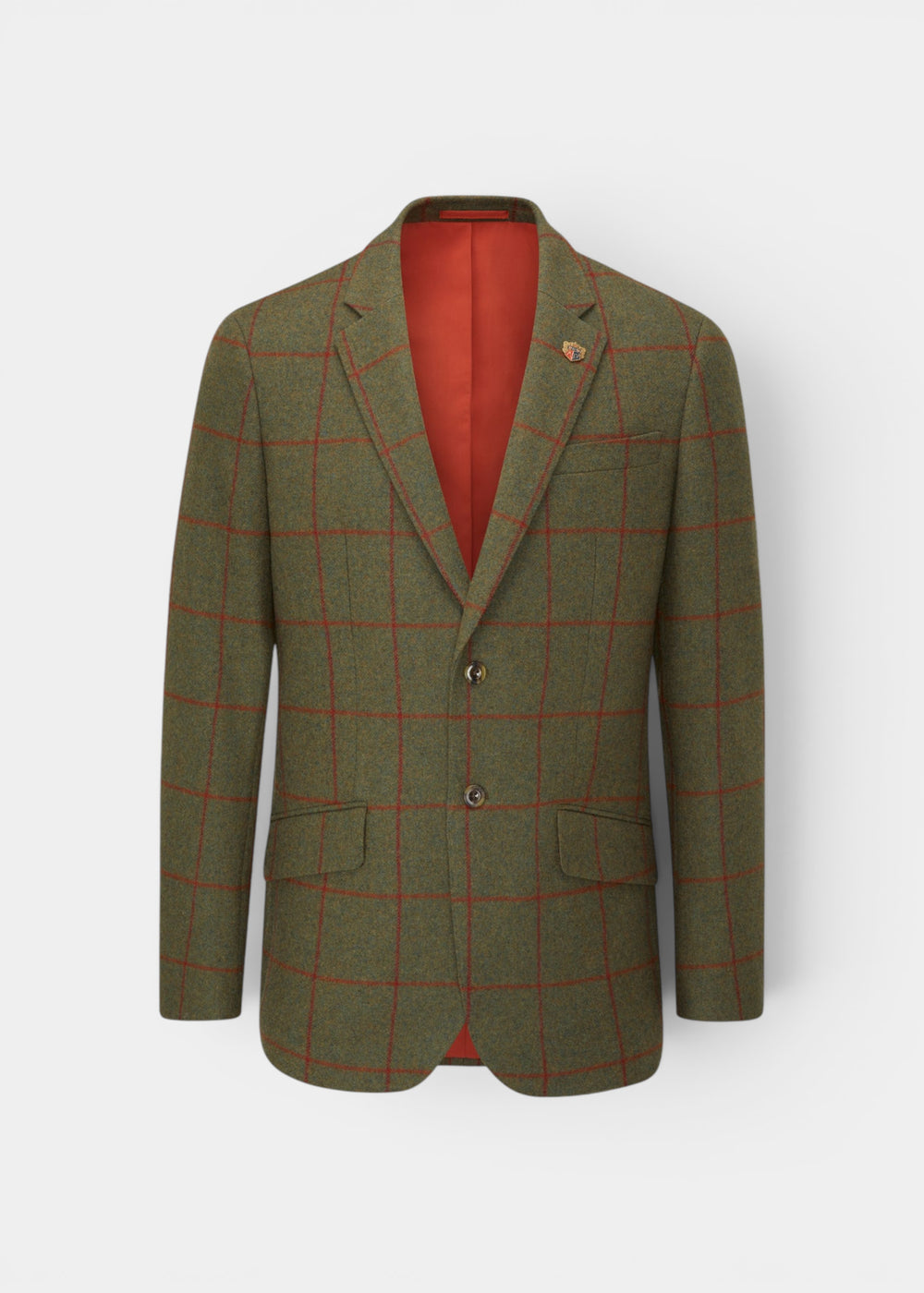 Combrook Men's Tweed Water Repellent Sports Blazer in Reed  -  Regular Fit