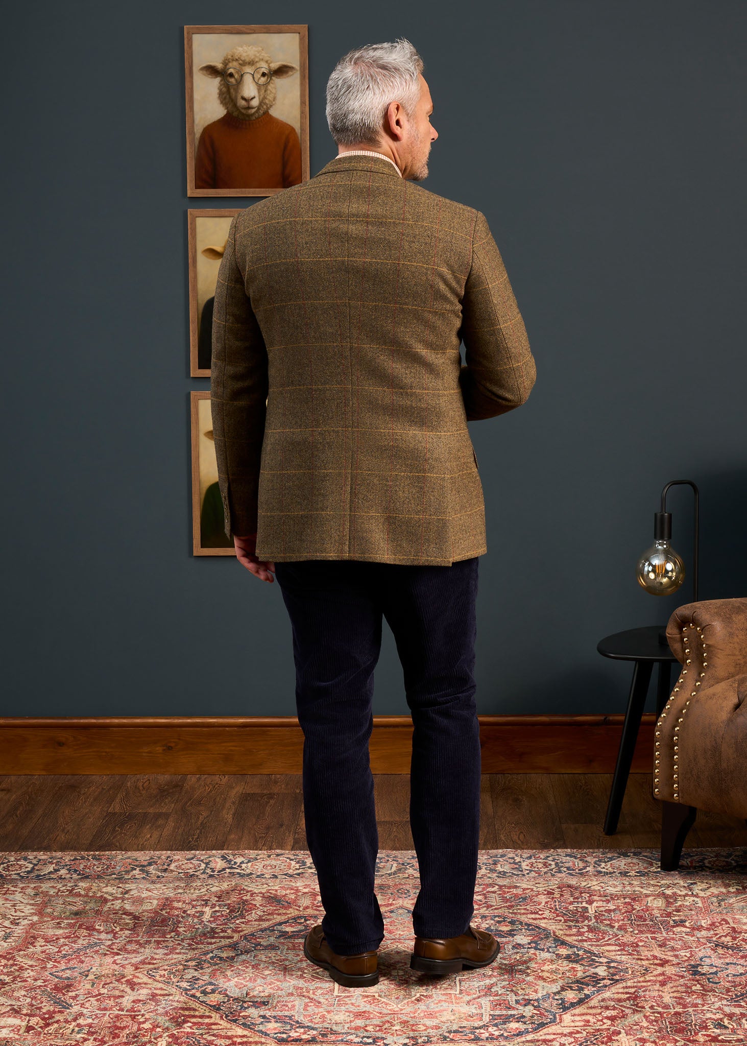 Combrook Men's Tweed Sports Blazer In Teak