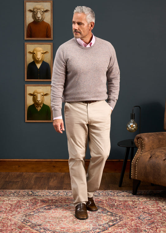 Dorset Men's Lambswool Jumper in Fusion