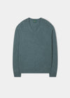 Hampshire Lambswool Jumper in Caspian 