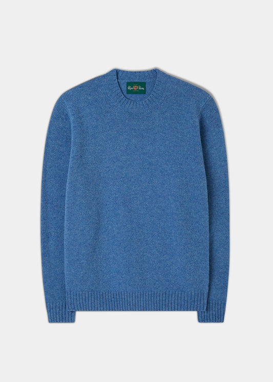 Kinnadie Supersoft Shetland Cornflower Jumper - Regular Fit