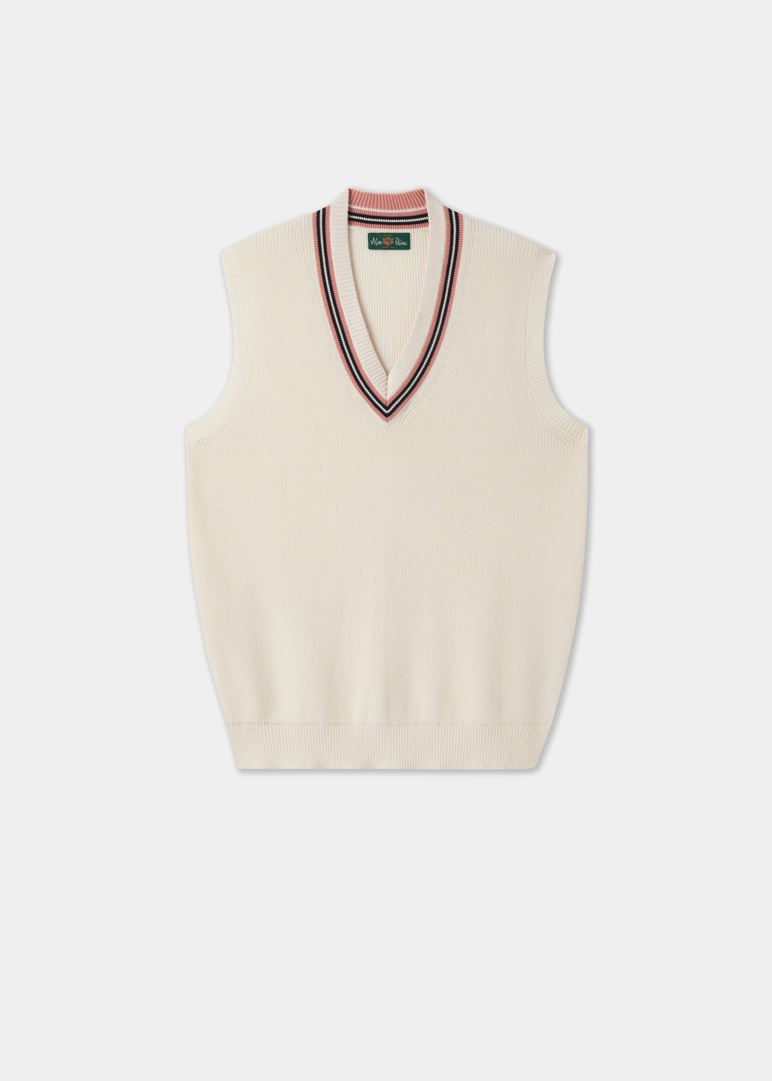 Ladies Cotton Cricket Slipover In Ecru