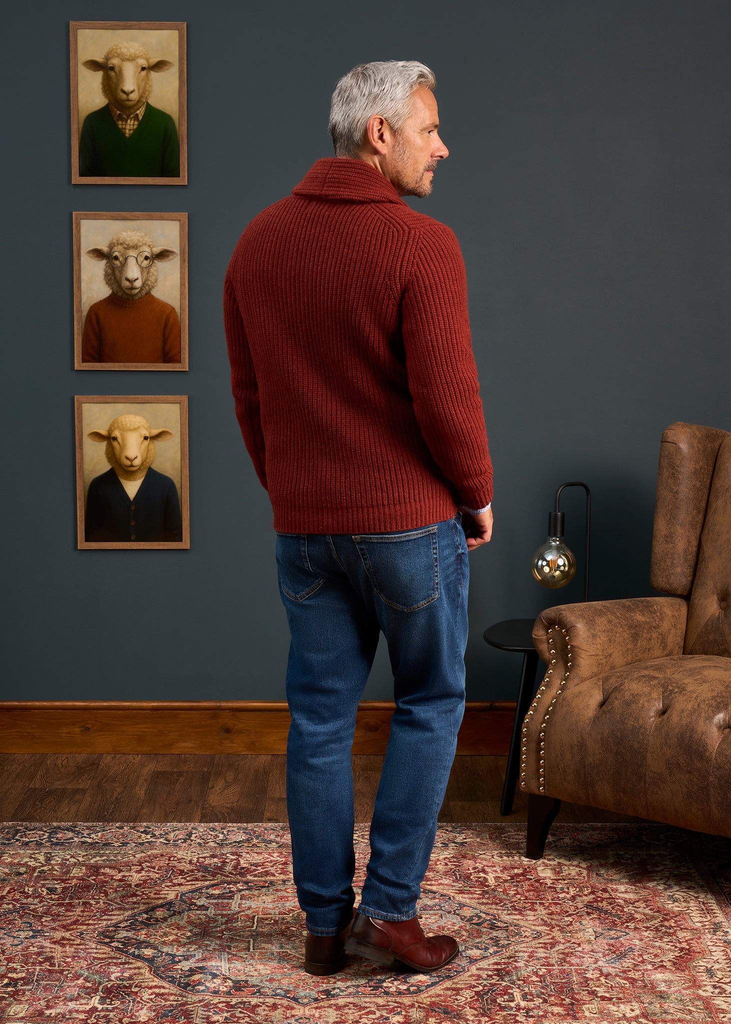 Lambswool-Shawl-Cardigan-Red-Brown