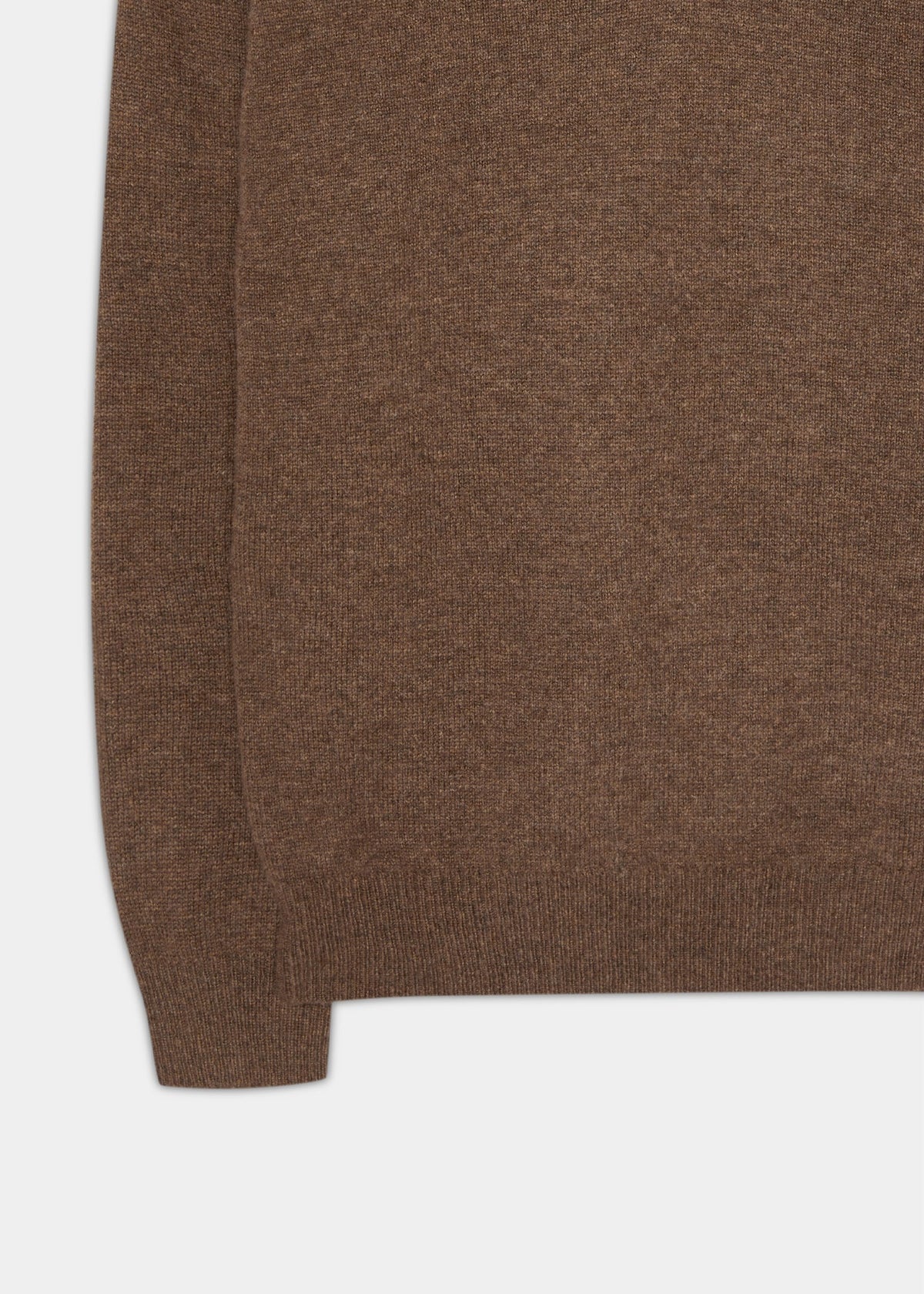 Kilsyth Lambswool V-Neck Jumper In Tobacco - Regular Fit