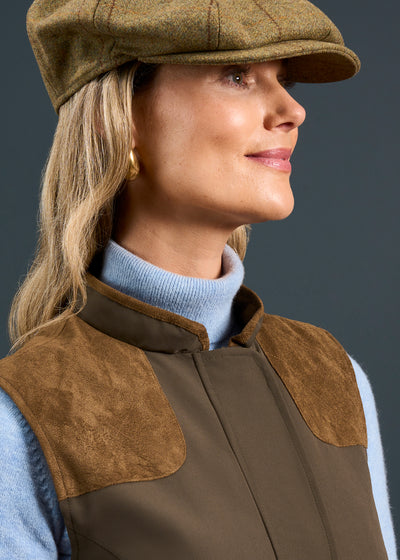 Lockwood Ladies Shooting Waistcoat In Olive