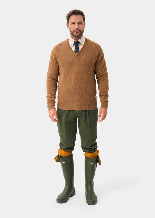 Combrook Men's Tweed Water Repellent Shooting Breeks in Mariner -  Regular Fit