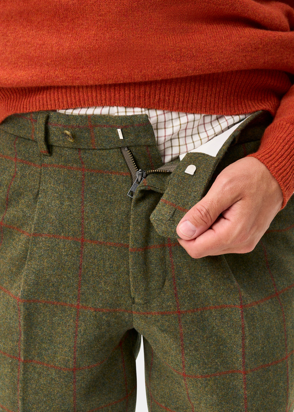 Combrook Men's Tweed Water Repellent Shooting Breeks in Reed  -  Regular Fit