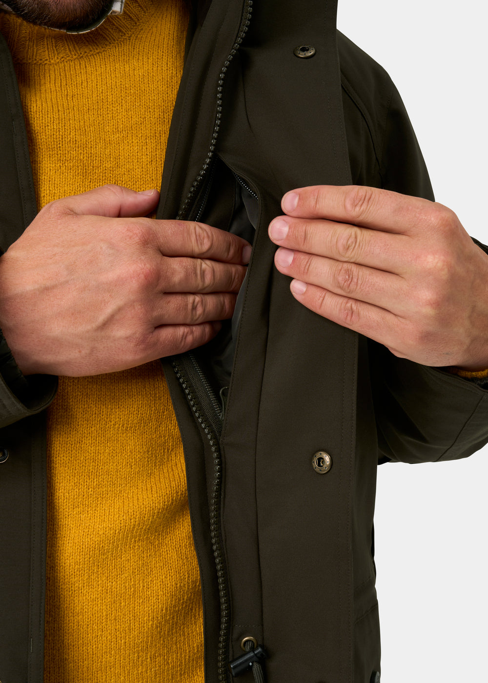 Dunswell Men's Waterproof Field Coat In Olive - Shooting Fit