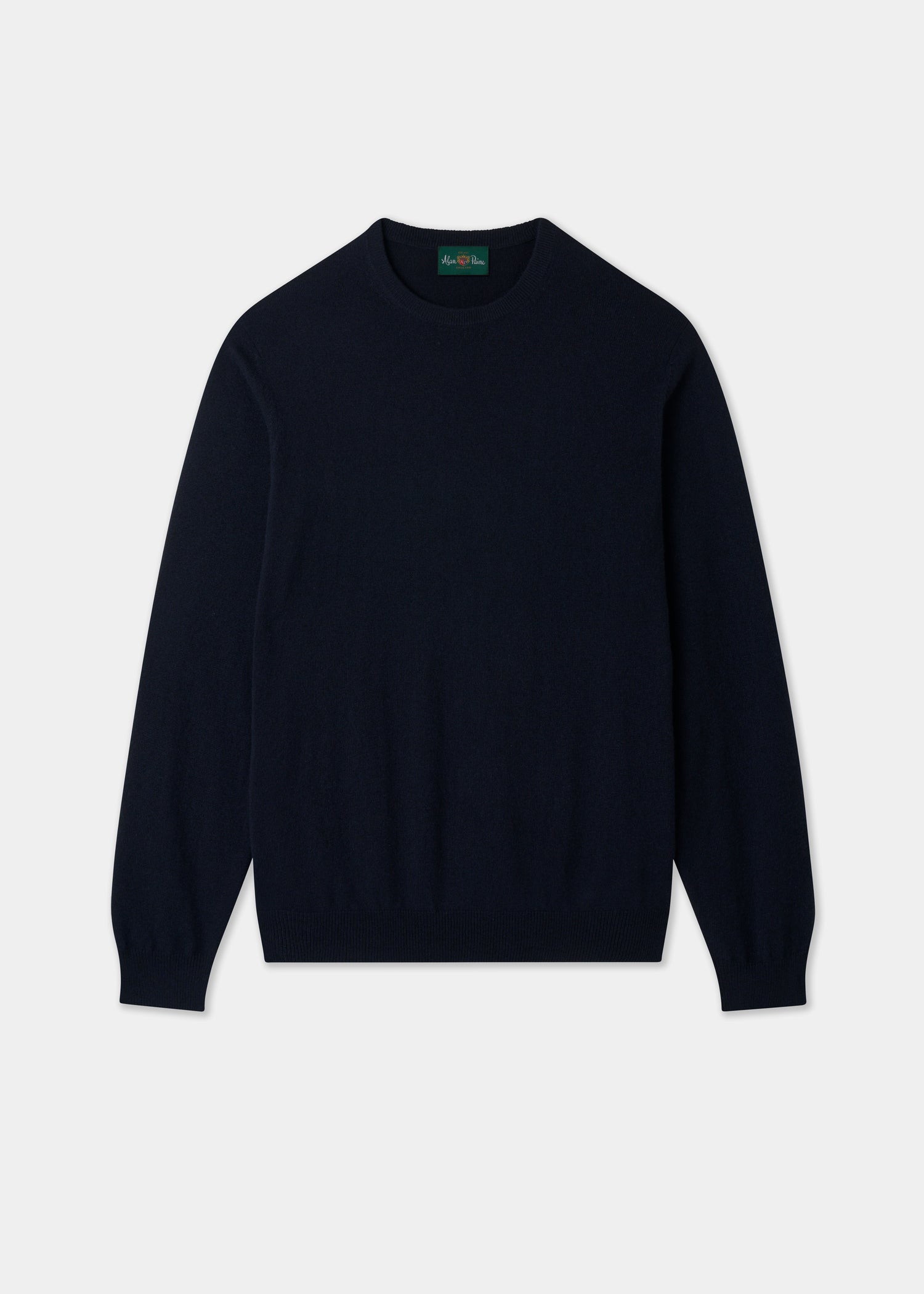 Men's Cashmere Crew Neck Jumper in Dark Navy