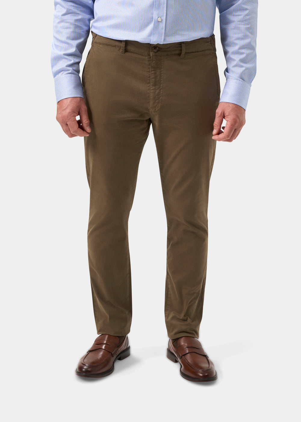 Men's Chino Trousers in Brown