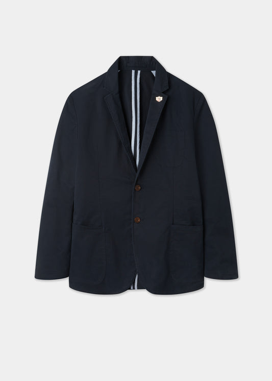 Men's Cotton Blazer in Navy
