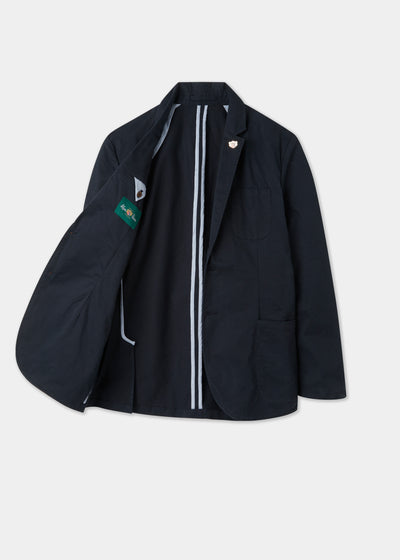 Men's Cotton Blazer in Navy