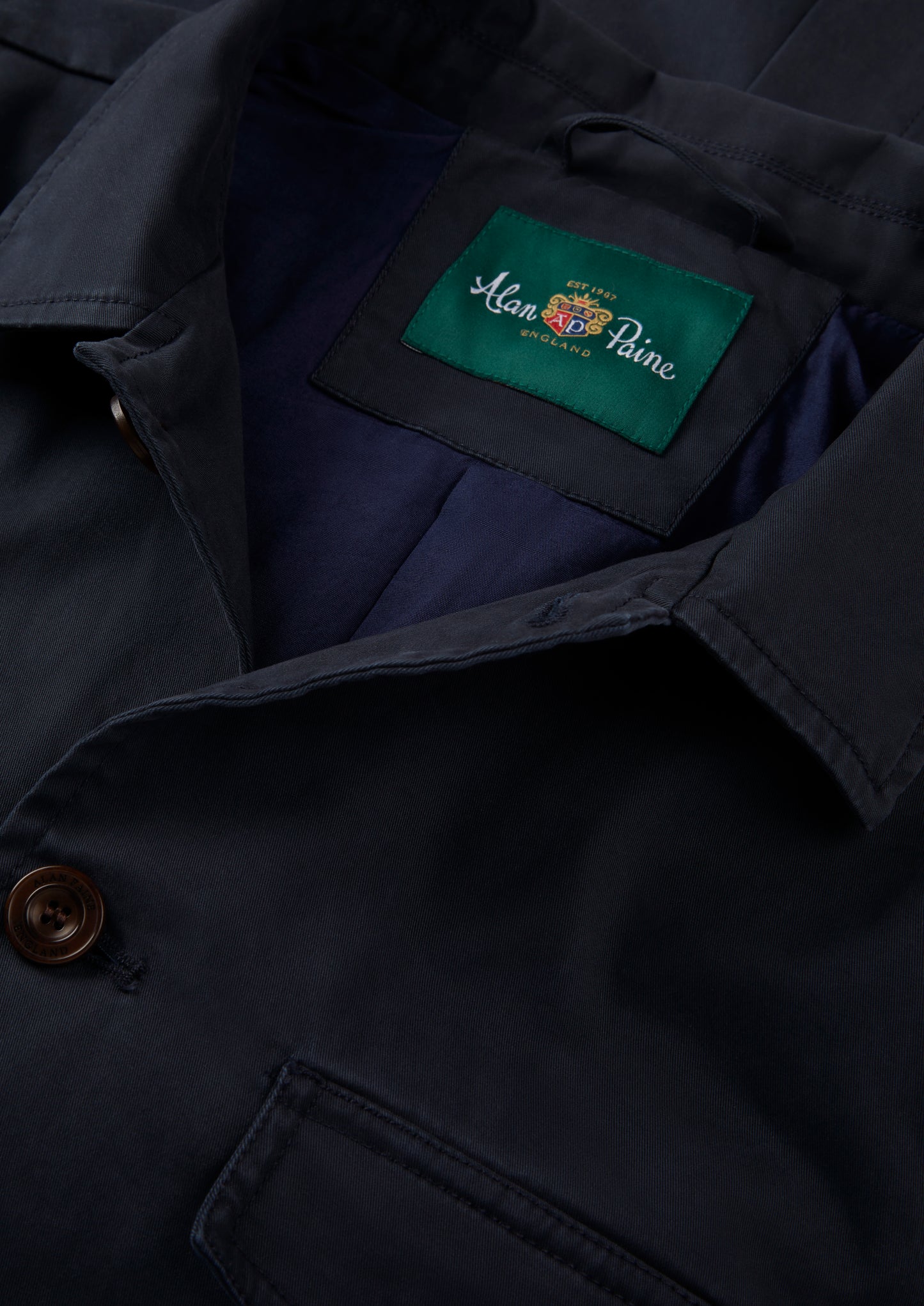 Men's Cotton Jacket in Navy