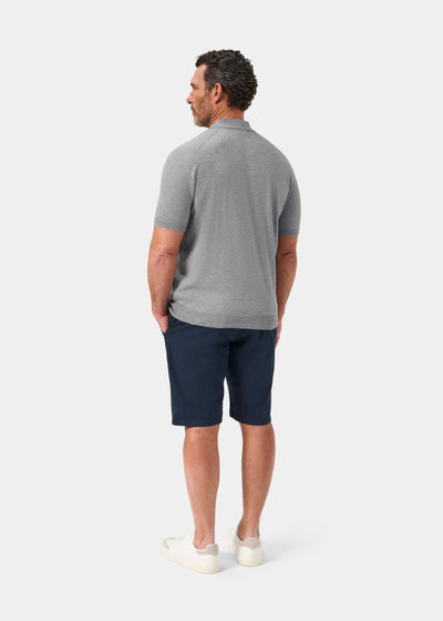 Men's Cotton Merino Shirt in Light Grey