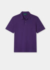 Men's Cotton Polo Shirt in Dark Purple