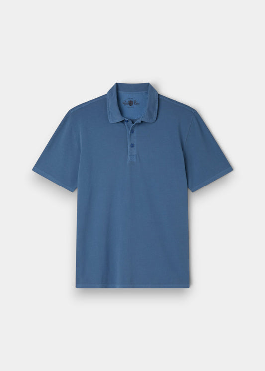 Weymouth Washed Effect Polo Shirt In Regatta