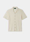 Men's Cotton Revere Collar Shirt in White
