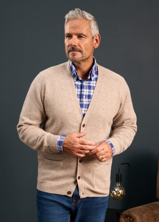 Mens-Lambswool-Cardigan-Cream