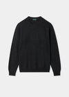 Men's Lambswool Crew Neck Jumper in Charcoal
