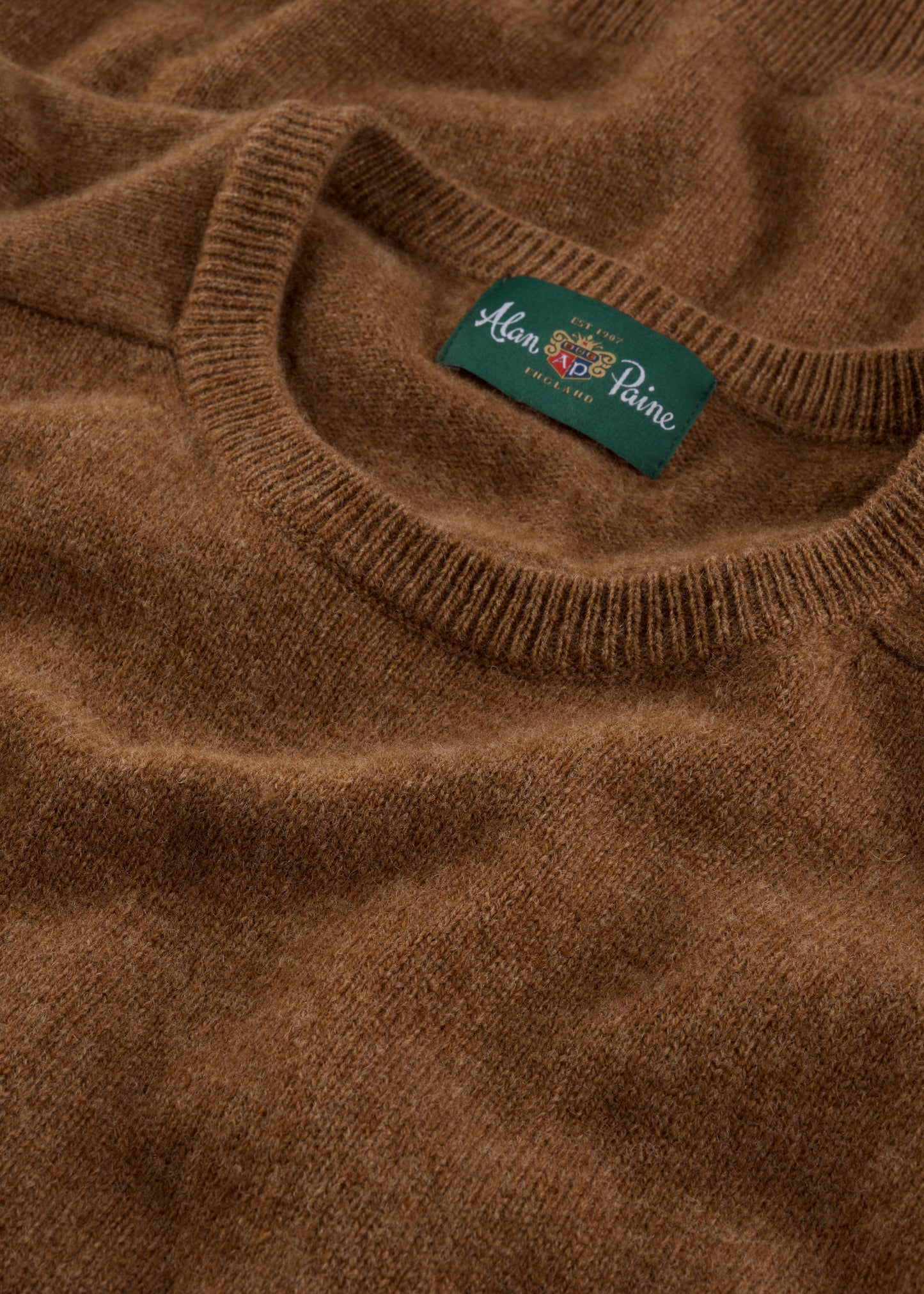 Men's Lambswool Crew Neck Jumper in Driftwood