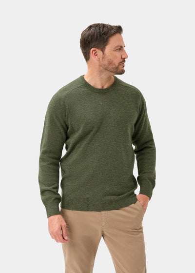 Men's Lambswool Crew Neck Jumper in Landscape
