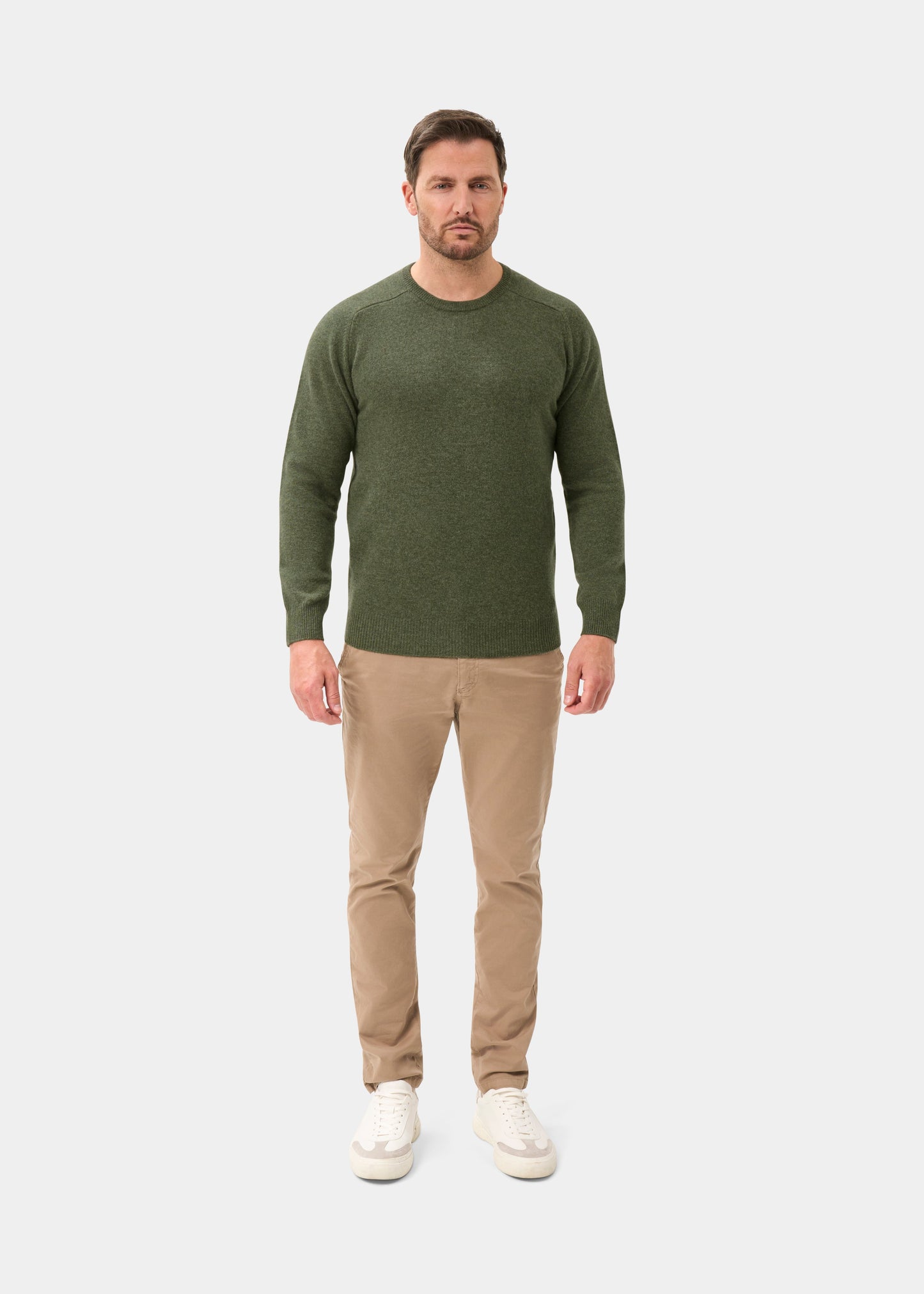 Men's Lambswool Crew Neck Jumper in Landscape