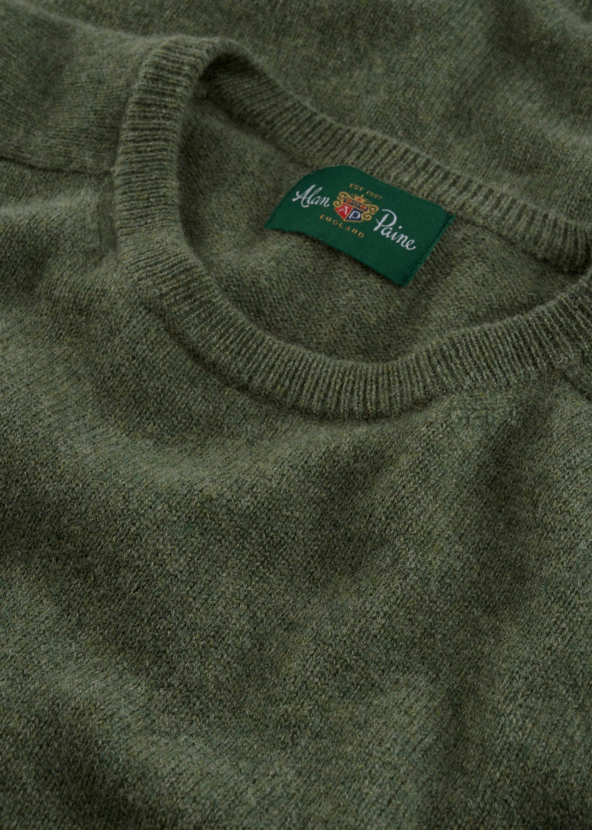 Men's Lambswool Crew Neck Jumper in Landscape