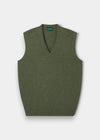 Men's Lambswool Slipover Vee Neck Jumper in Landscape